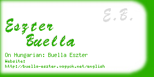 eszter buella business card